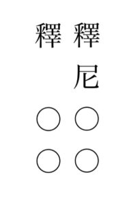 法名の例です。